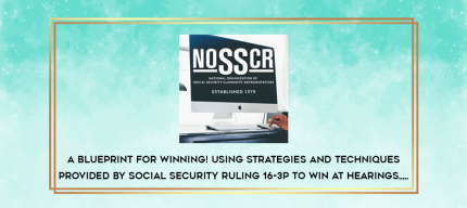 A Blueprint for Winning! Using Strategies and Techniques Provided by Social Security Ruling 16-3p to Win at Hearings from https://imylab.info
