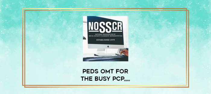 Peds OMT for the Busy PCP from https://imylab.info