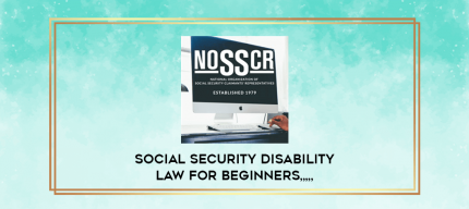 Social Security Disability Law for Beginners from https://imylab.info