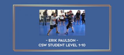 Erik Paulson - CSW Striking Online courses