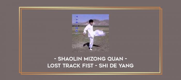 Shaolin Mizong Quan - Lost Track Fist - Shi De Yang Online courses