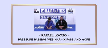 Rafael Lovato Pressure Passing Webinar - X Pass and More Online courses