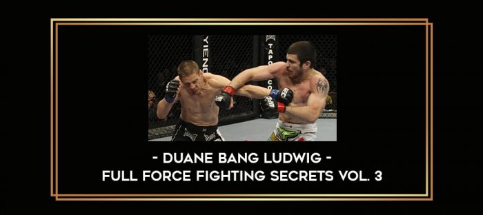 Duane Bang Ludwig - Full Force Fighting Secrets Vol. 3 Online courses