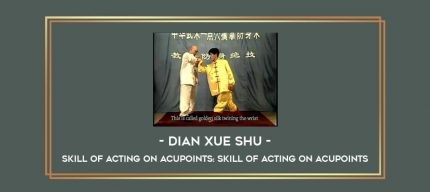 DIAN XUE SHU - Skill Of Acting On Acupoints: Skill of Acting on Acupoints Online courses