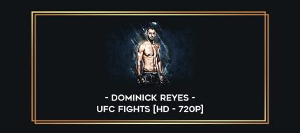 Dominick Reyes - UFC Fights [HD - 720p] Online courses