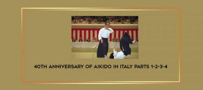 40th Anniversary Of Aikido In Italy parts 1-2-3-4 Online courses